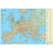 КАРТА ЕВРОПА СТЕННА 70/100 ФИЗИЧЕСКА