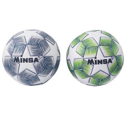 Топка футбол кожа MINSA 5-7713 807713