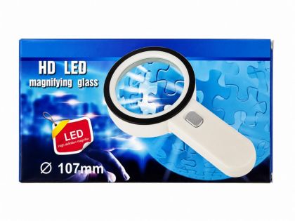 Лупа 107 мм + HD LED 7670
