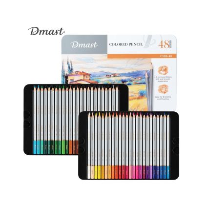 Цветни моливи 48 цв. DELI DMAST EC300-48 в метална кутия