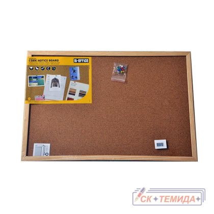 Дъска коркова 60/40 BI - OFFICE