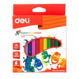 Пастели 12цв. пластик Deli Color Emotion 20000