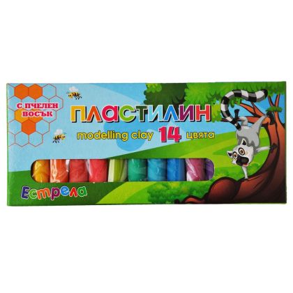 Пластелин 14цв. Естрела