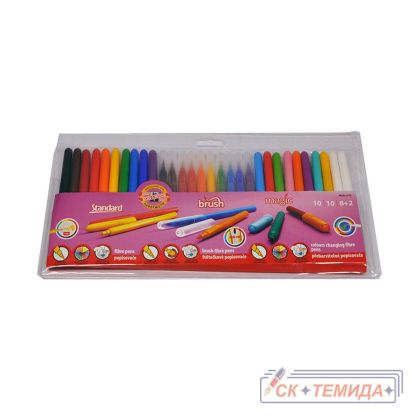 Флумастери Кохинор 30цв. 10плюс10плюс10