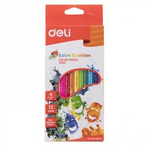 Цветни моливи Deli Color Emotion 12цв. 00200