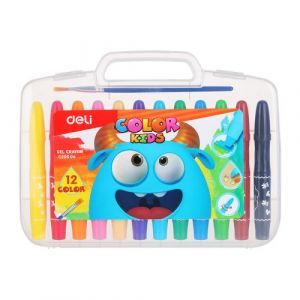 Пастели 12цв. гелови Deli Color Kids 20504