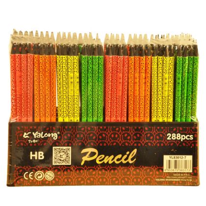 Молив с гума HB с черна дървесина YL83012-5