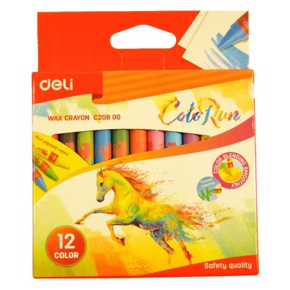 Пастели восъчни 12 цв. Deli Colorun 20800