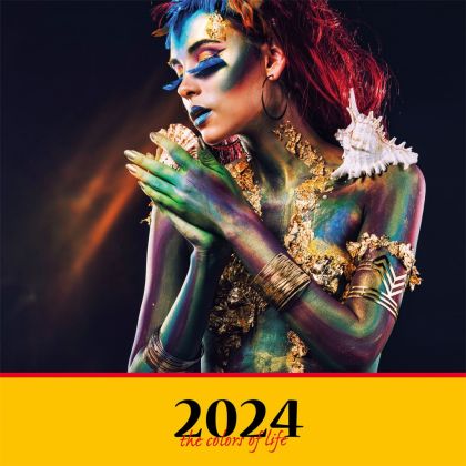 Календар стенен Офис Маркет 12л. Colors of life 2024