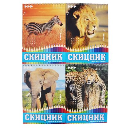 Скицник спирала офсет 24/34 30л. 120гр. Данива