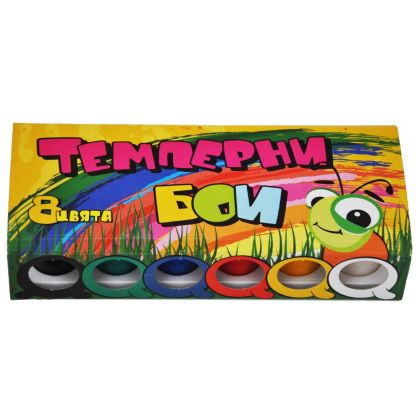 Темперни бои 8цв. в бурканче Естрела