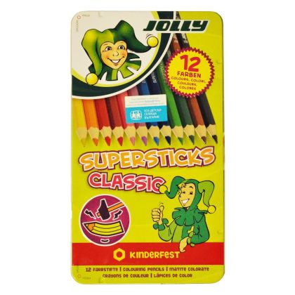 Цветни моливи Jolly 12 цв. в метална кутия 229566 3,8мм