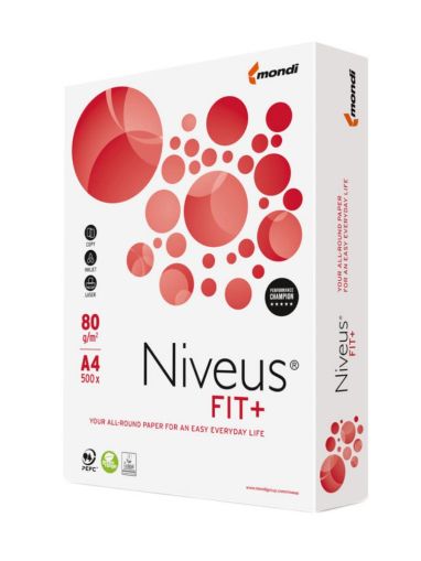 Хартия ксерокс Niveus Fit+ 80гр. клас В/ белота 161