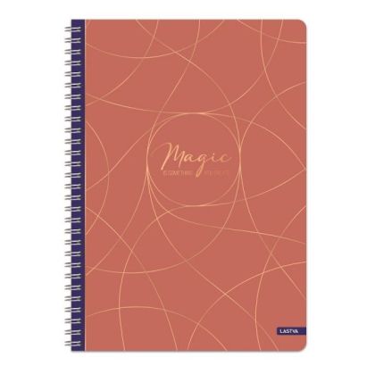 Тетрадка малък формат 200л. спирала твърда корица Lastva Magic офсет 70гр. 560818