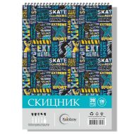 Скицник спирала офсет 23/32 20 л. 170 гр. Rainbow