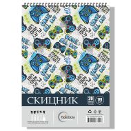 Скицник спирала офсет 23/32 20 л. 170 гр. Rainbow