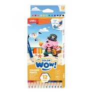 Цветни моливи Deli Color WOW 12 цв. EC143-12