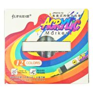 Маркер акрилен JUPAI четка 12 цв. 5512-12 нови
