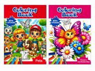 Книжка за оцветяване със стикери 24/34см 070552