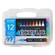 Маркери акрилни четка Piano PM-101-12
