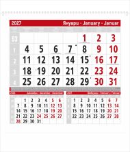 Календар стенен 1 тяло всички модели Данива 2027