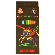 Цветни моливи Максима 12цв. дълги 120122