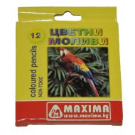Цветни моливи Максима 12цв. къси 120115