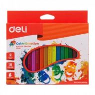 Пастели Deli Color Emotion 18цв. пластик 20010