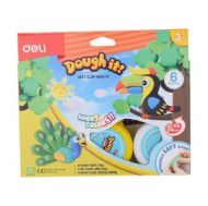 Пластелини Deli Dough It! 6цв. 85010