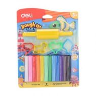 Пластелини Deli Dough It! 12цв. 75041
