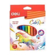 Флумастери 12цв. Deli Colorun 10000