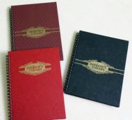 Тетрадка малък формат 120л. спирала твърди корици Данива