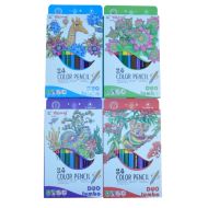 Цветни моливи двувърхи Jumbo 12бр./24цв. 10046/10030