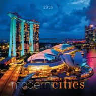 Календар стенен Офис Маркет 12л. Modern Cities 2025