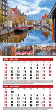 Календар стенен Офис Маркет 6л. Европа 2025