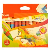 Пастели восъчни 12 цв. Deli Colorun джъмбо 20900