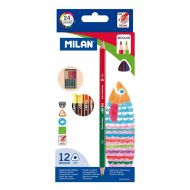 Цветни моливи Милан 2x12цв. двувърхи 07112312