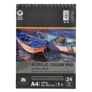 Скицник спирала Пиня А4 190гр. 24л акрил/темпера