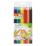 Цветни моливи Deli Enovation EC110-12 дълги шестоъгълни