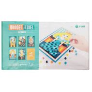 Игра дървен пиксел 700 цветни кубчета 1*1 см