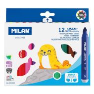 Флумастери Милан 12цв. Maxi Super Washable 0692412
