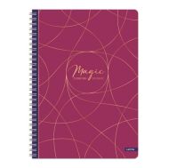 Тетрадка голям формат 200л. спирала твърда корица Lastva Magic офсет 70гр. 560832
